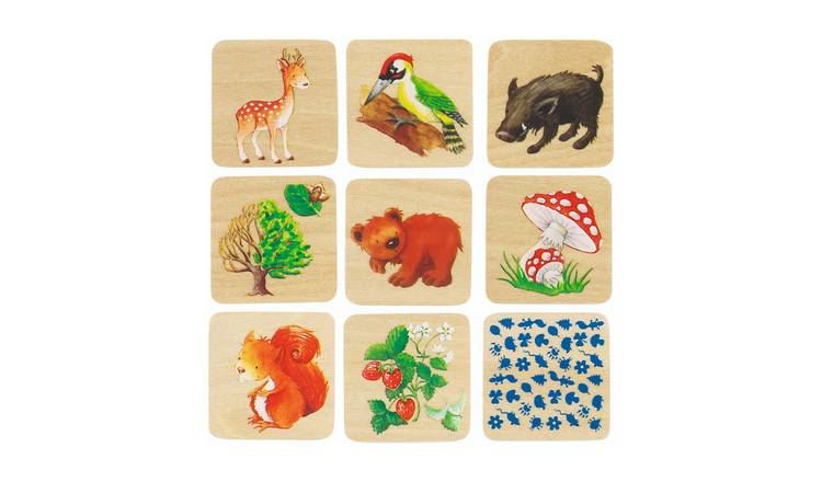 Goki Woodland Life 32 Piece Memory Activity Game