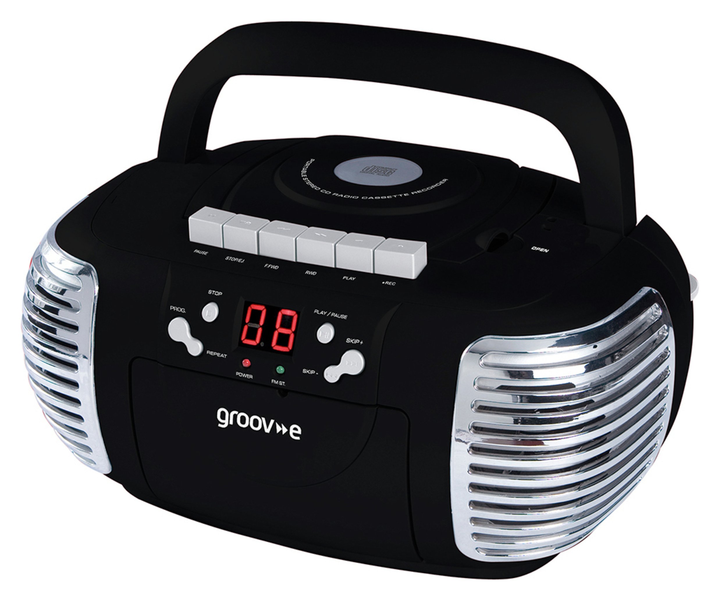 Groove Retro Boombox CD/Cassette Player with Radio Reviews
