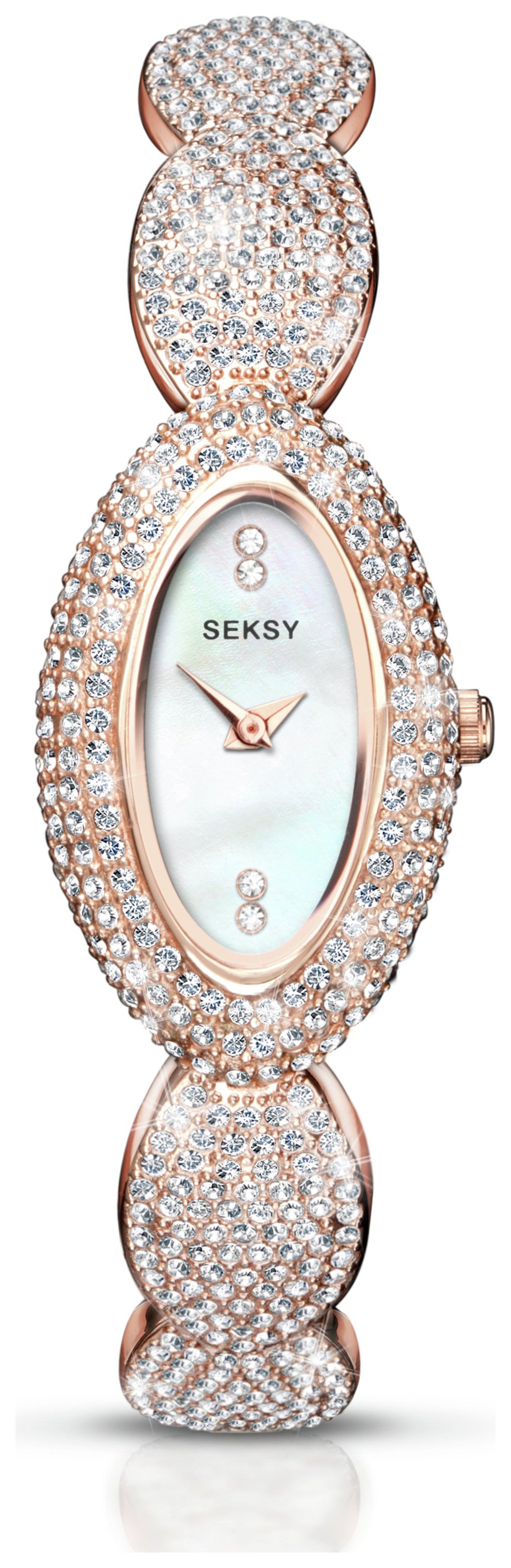 Seksy Ladies' Rose Gold Plated Bracelet Watch