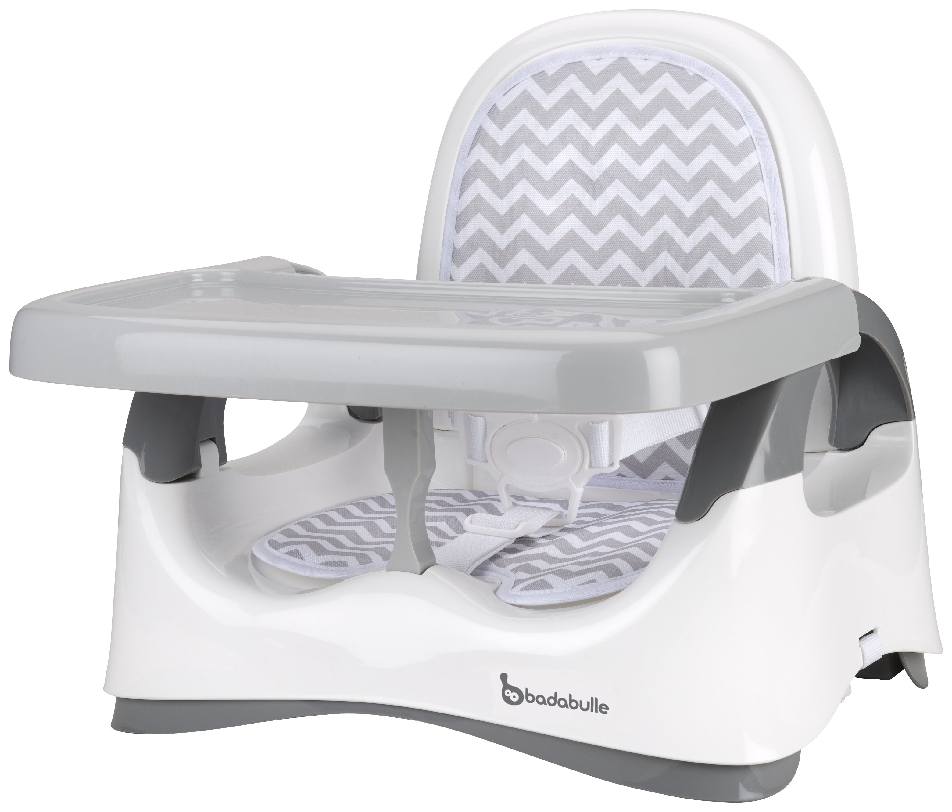 Badabulle Comfort Booster Seat - White/Grey