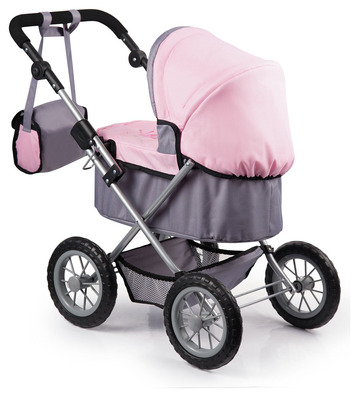 Bayer Dolls Pram Trendy Pink Grey Reviews