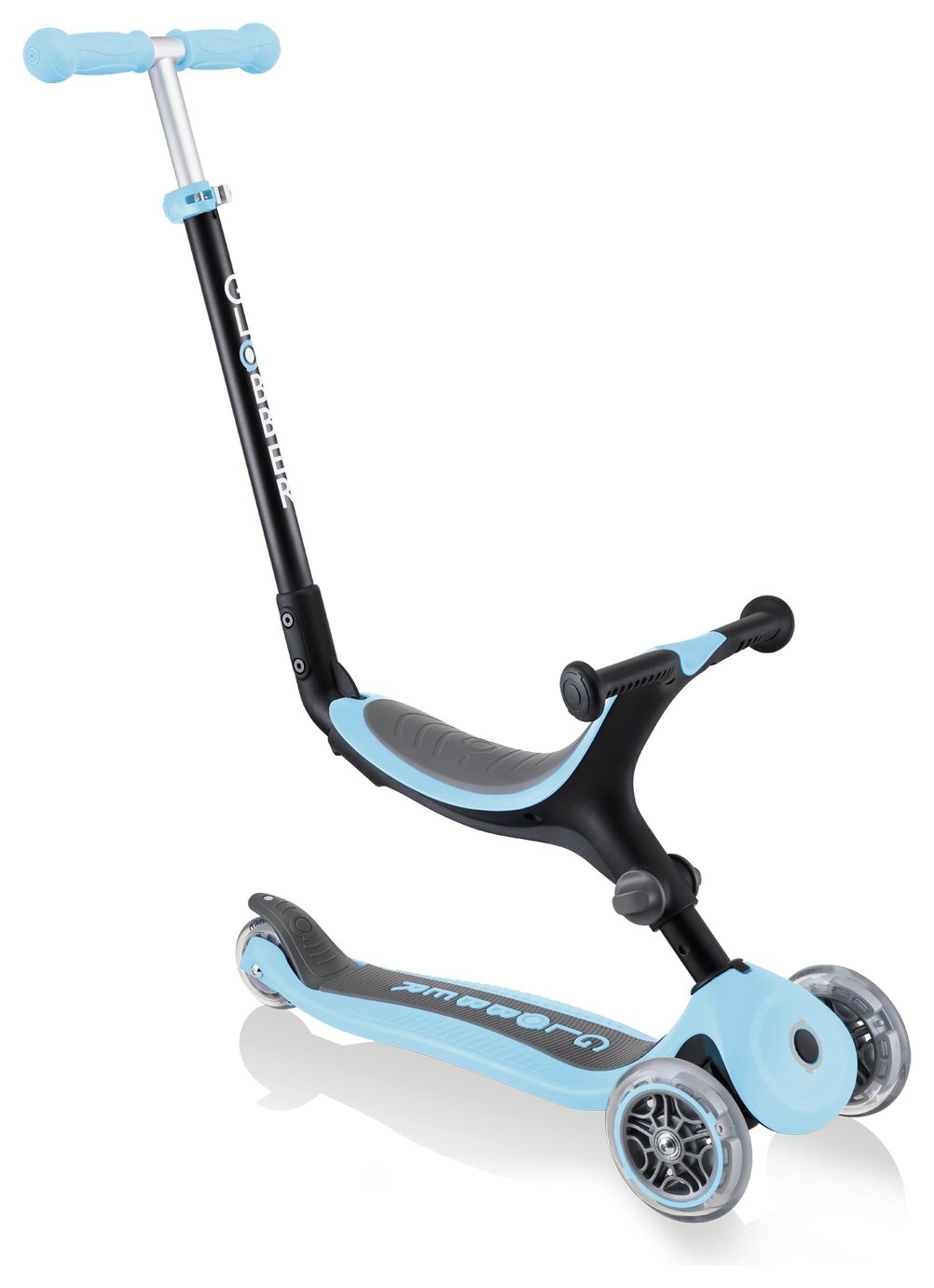 Globber Go Up Folding Scooter - Pastel Blue