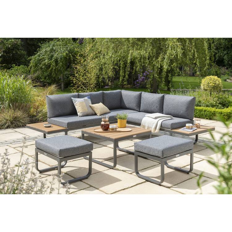 Norfolk Leisure Billingford 7 Seater Garden Corner Sofa Set 0