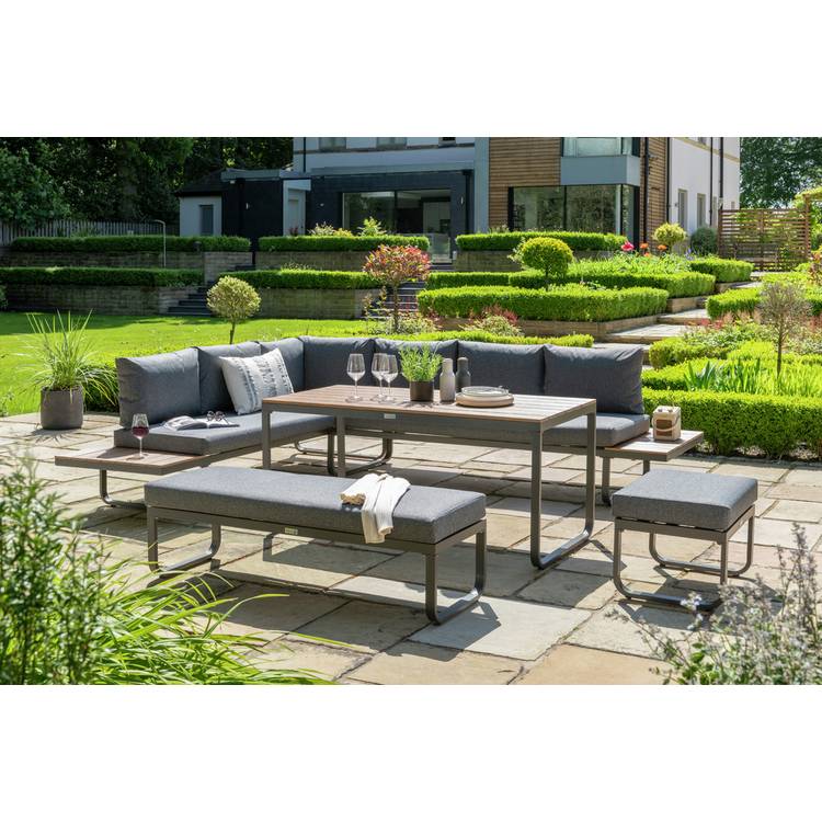 Norfolk Leisure Billingford 8 Seater Garden Corner Sofa Set 0