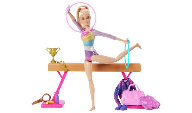 Buy Barbie Gymnastics Playset, Doll and Accessories, Dolls