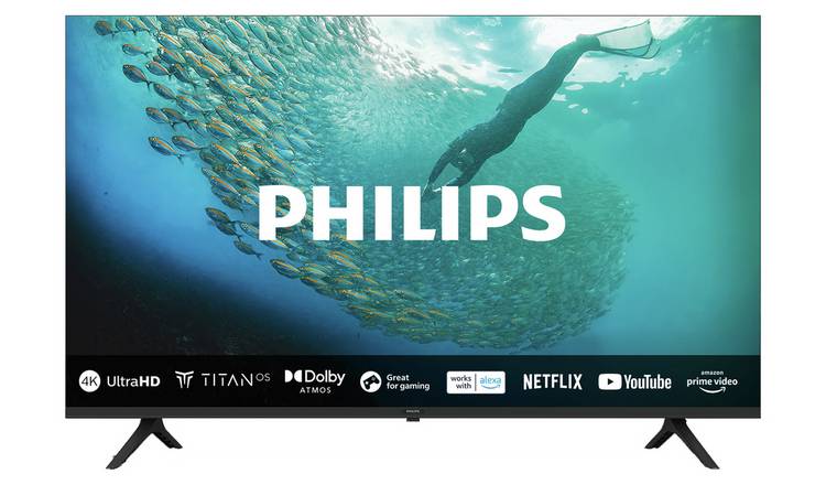 Philips 50 Inch 50PUS7009 Smart 4K UHD HDR LED Freeview TV