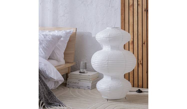 Habitat Sala Paper 3 Tier Floor Lamp - White