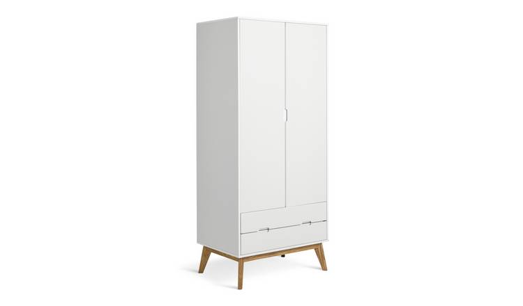 Habitat Pimlico 2 Door 2 Drawer Wardrobe - White