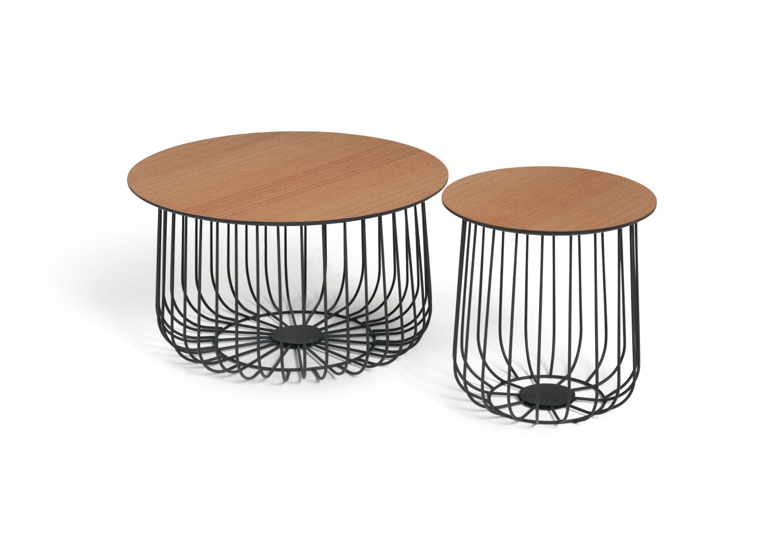 Habitat Wire Frame Bird Cage Round Coffee and Side Tables