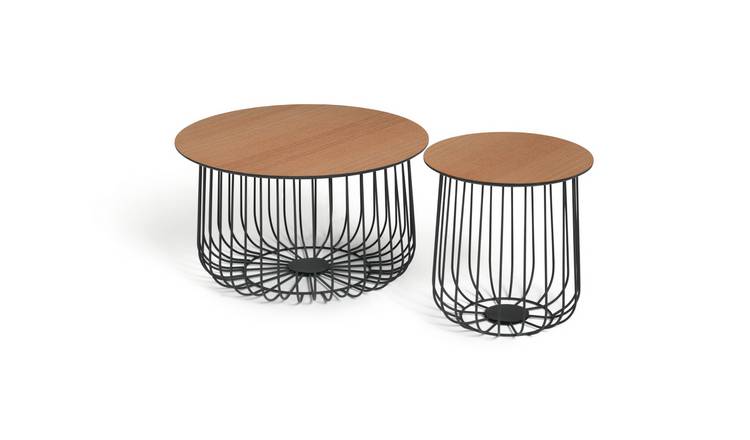 Habitat Wire Frame Bird Cage Round Coffee and Side Tables