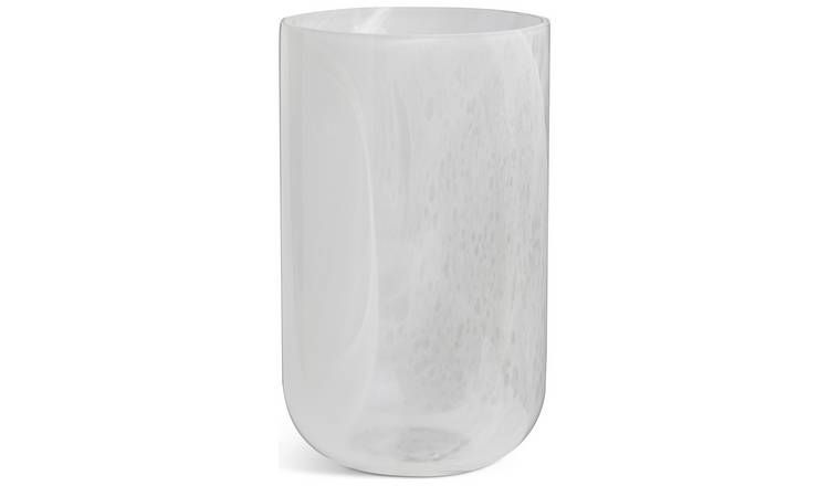 Habitat Alabaster Glass Vase  - Clear