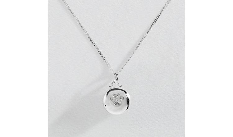 Argos silver shop locket necklace