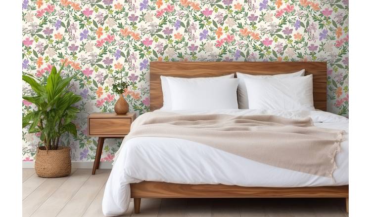 RHS Springtime Serenade Cream Wallpaper 
