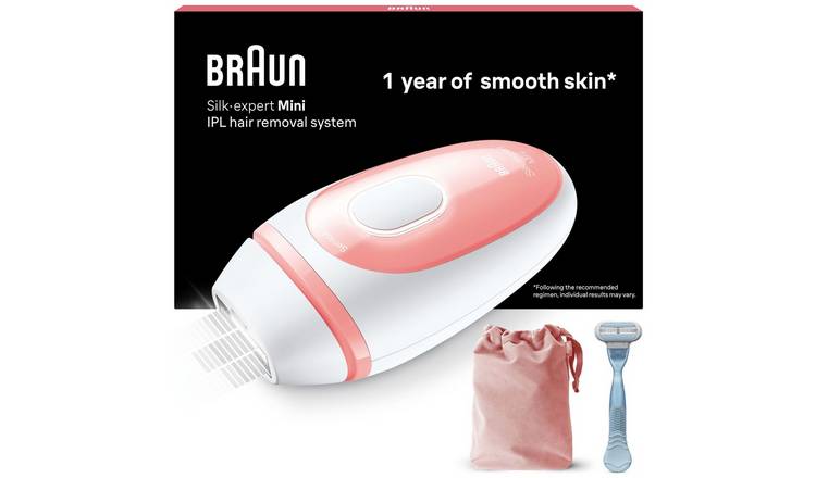 Braun IPL Silk Expert Mini PL1014 Latest Generation IPL for Women,  Permanent Visible Hair Removal with Travel Pouch