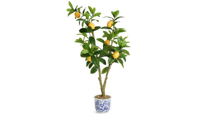 Home 41 inch tall faux lemon tree