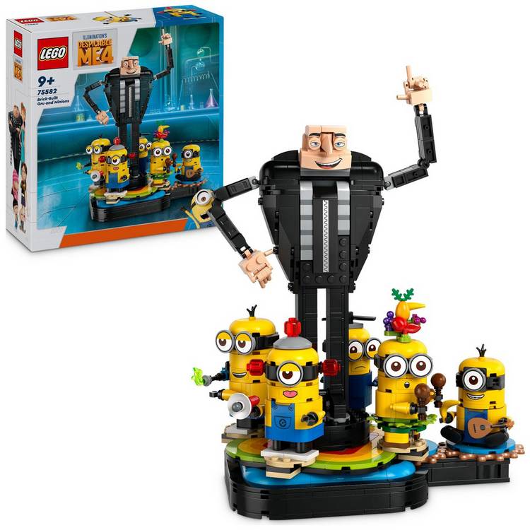 LEGO Despicable Me Brick-Built Gru and Minions Toy Set 75582 0