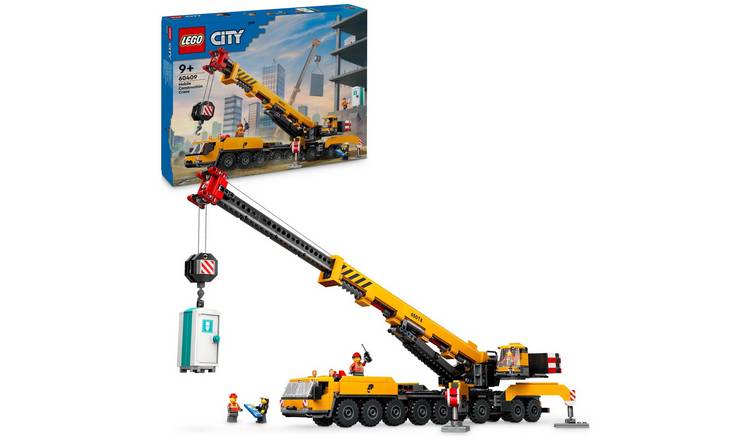 LEGO City Yellow Mobile Construction Crane Toy Set 60409