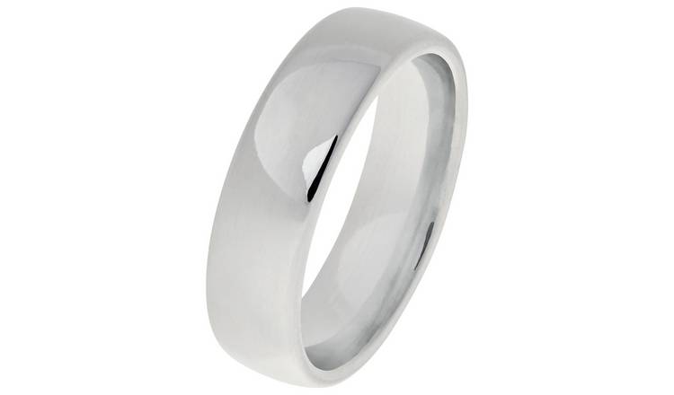 Buy Revere Sterling Silver Heavyweight Wedding Ring Q Mens rings