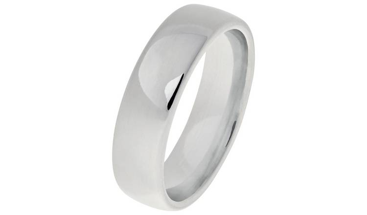 Revere Sterling Silver Heavyweight Wedding Ring - Q