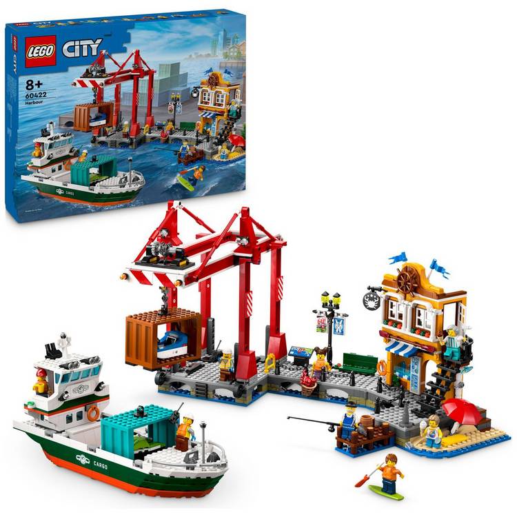 LEGO City Seaside Harbour with Cargo Ship Building Toy 60422 0