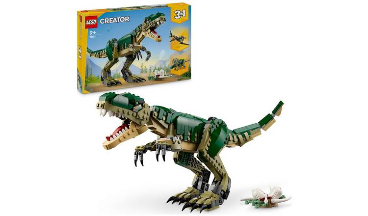 LEGO Creator 3in1 T. rex Figure, Toy Dinosaur Set 31151