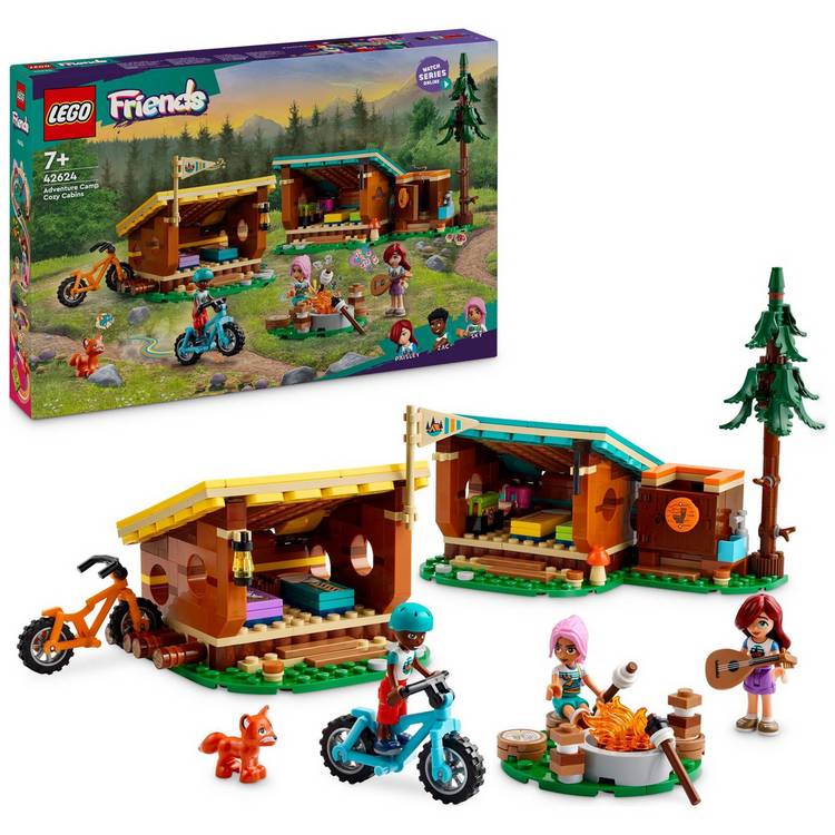 LEGO Friends Adventure Camp Cosy Cabins Building Toy 42624 0