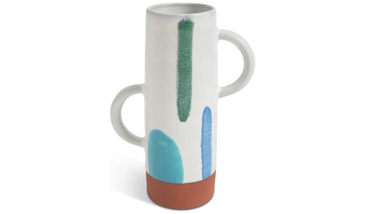 Habitat 60 Radica Ceramic Handle Vase by Silvia Kamodyova