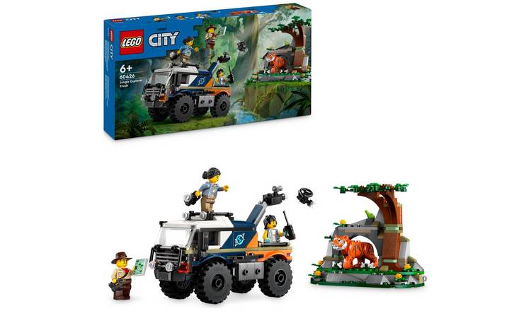 Buy LEGO City Jungle Explorer Off Road Truck Toy Tiger 60426 LEGO Argos