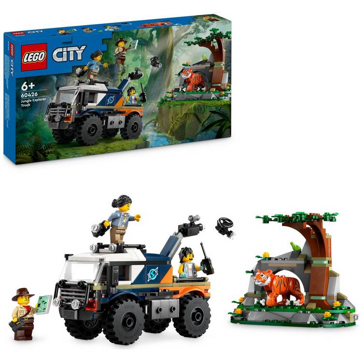 LEGO City Jungle Explorer Off-Road Truck & Toy Tiger 60426 0