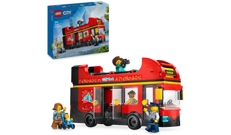 LEGO City Red Double-Decker Sightseeing Bus Toy Set 60407