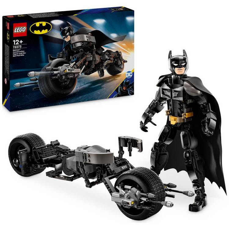 LEGO DC Batman Construction Figure & the Bat-Pod Bike 76273 0