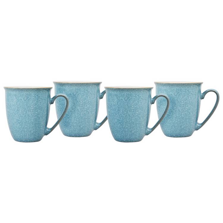 Denby Elements Set of 4 Stoneware Mugs - Blue 0