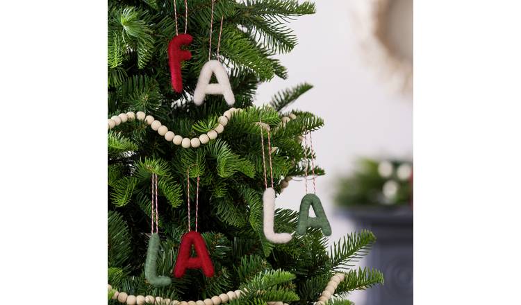 Argos Home Felt FALALA Christmas Tree Decorations