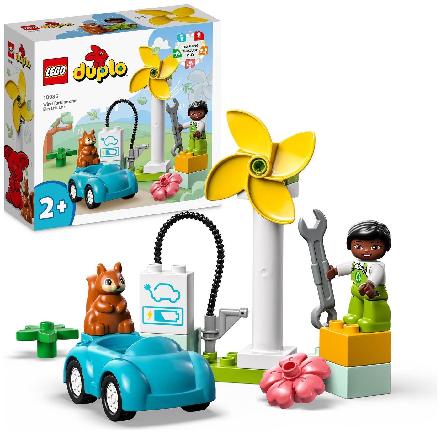 LEGO DUPLO Wind Turbine and Electric Car Toddler Toy 10985