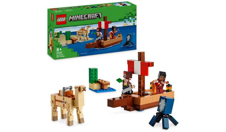 LEGO Minecraft The Pirate Ship Voyage Building Toy Set 21259