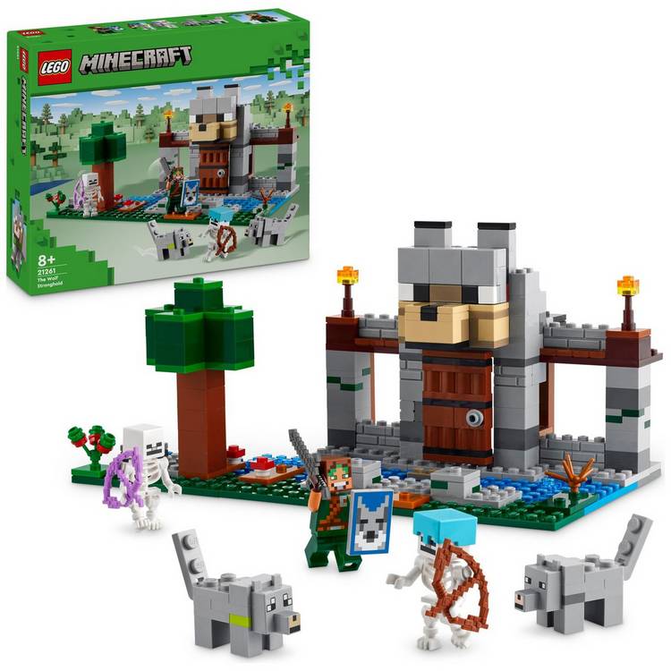 LEGO Minecraft The Wolf Stronghold Video-Game Toy Set 21261 0