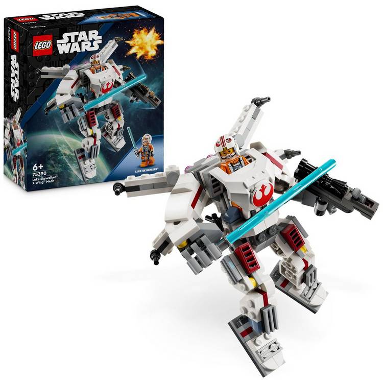 LEGO Star Wars Luke Skywalker X-Wing Mech Building Toy 75390 0