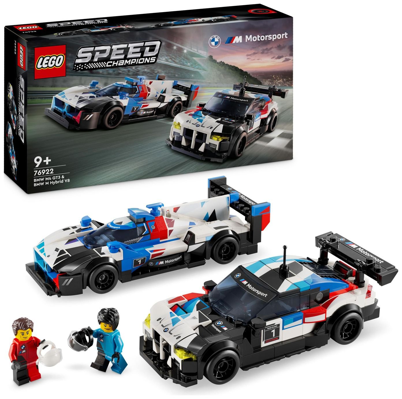 LEGO Speed Champions BMW M4 GT3 & BMW M Hybrid V8 Cars 76922