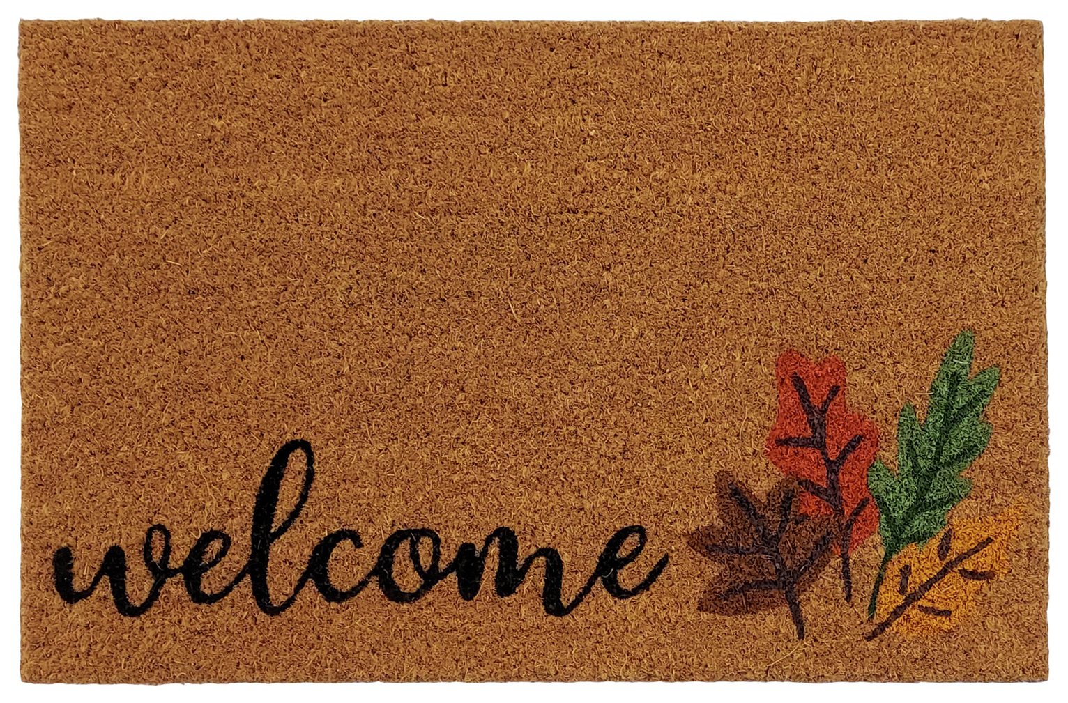 Mighty Mats Autumn Print Natural Short Pile Doormat -40x60cm
