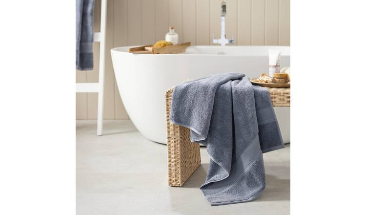 Habitat Supersoft Bath Towel - Rustic Blue