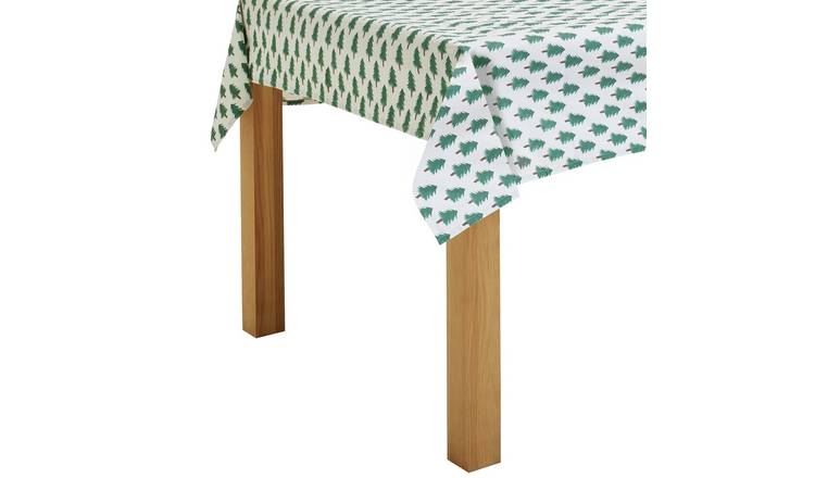 Argos Home Wipe Clean Cotton Table Cloth - White