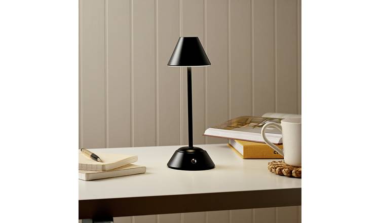 Hestia LED Rechargeable USB Table Lamp - Black