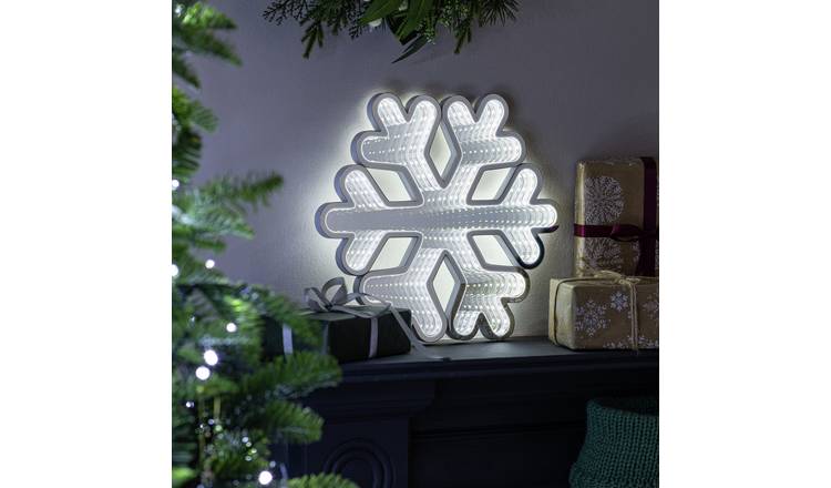 Habitat Tunnel Effect Snowflake Christmas Decoration