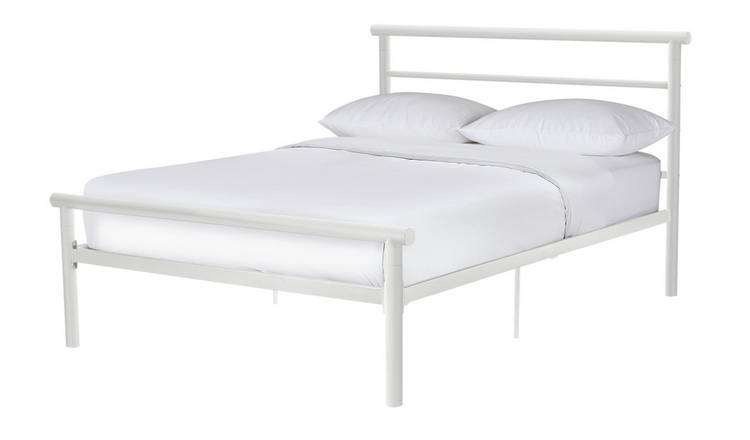 Argos Home Avalon Small Double Metal Bed Frame - White