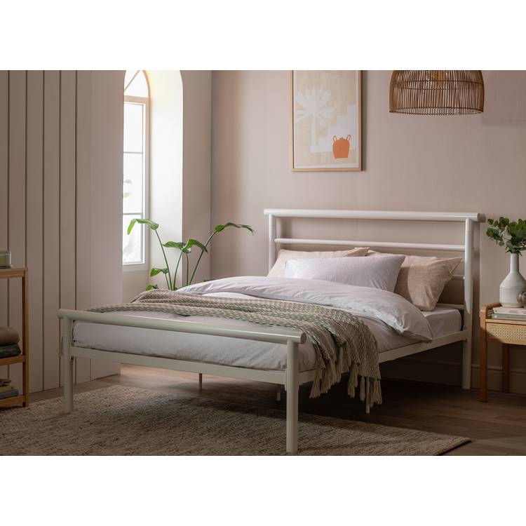 Argos Home Avalon Small Double Metal Bed Frame - White 0