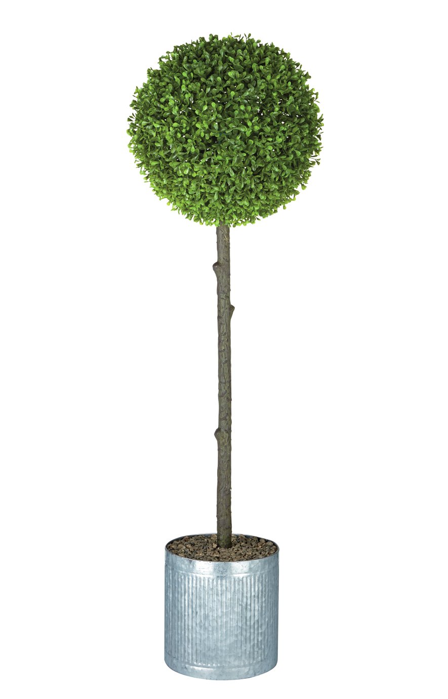 Argos Home Faux Tea Leaf Topiary & Galvanised Pot Review