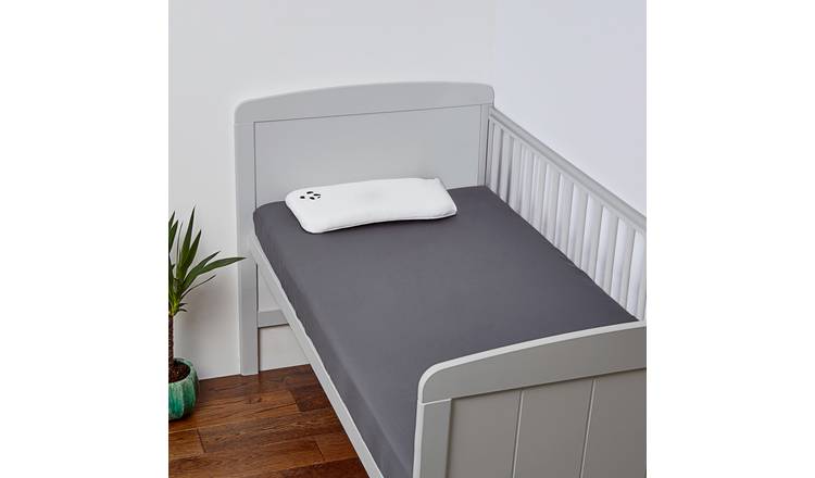 Buy Panda Bamboo Plain Grey 320TC Kids Fitted Sheet Cot Bed sheets Habitat