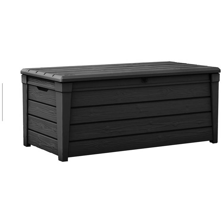 Keter Brightwood 454L Outdoor Garden Storage Box - Grey 0