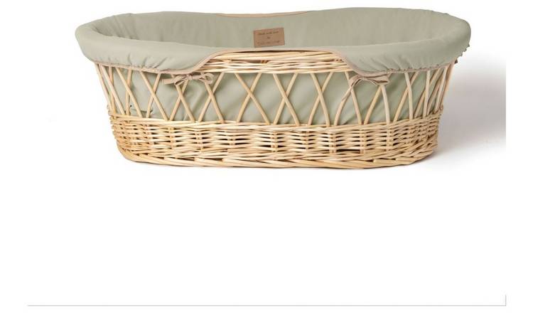 Buy Clair de Lune Organic Wicker Moses Sage Cribs and moses baskets Argos