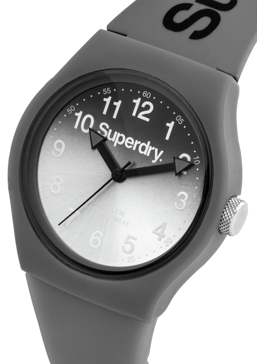 Superdry Men's Grey Silicone Strap Watch Review